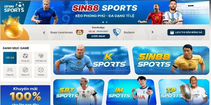 SIN88 - Nền Tảng Cá Độ Hấp Dẫn Mang Đến Trải Nghiệm Ấn Tượng 2 Chuyên mục nổi bật thu hút người chơi
